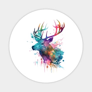 Colorful Deer #3 Magnet